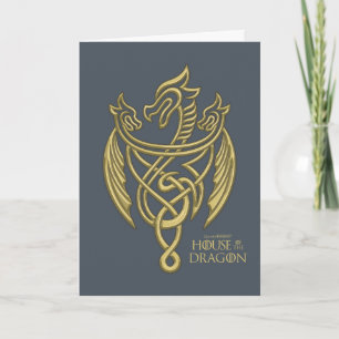 HOUSE OF THE DRAGON Golden Filigree Dragon Crest Karte