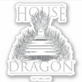 HOUSE OF THE DRAGON | Iron Throne Graphic Aufkleber (Vorderseite)