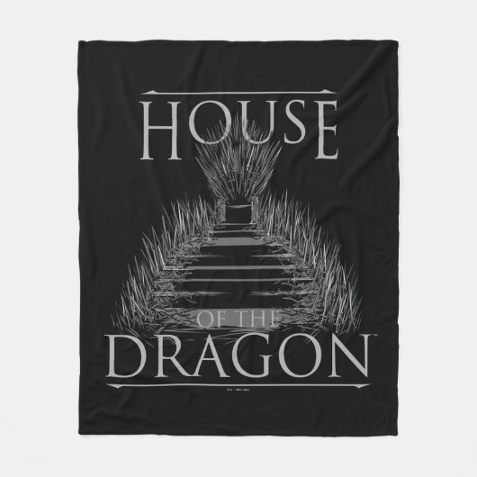HOUSE OF THE DRAGON Iron Throne | Graphic Fleecedecke (Vorderseite)