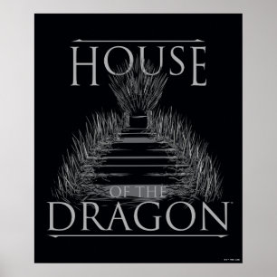 HOUSE OF THE DRAGON Iron Throne   Graphic Poster