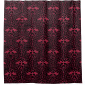 HOUSE OF THE DRAGON Red Dragon Filigree Pattern Duschvorhang (Vorderseite)