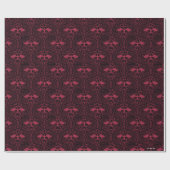 HOUSE OF THE DRAGON Red Dragon Filigree Pattern Geschenkpapier (Flach)