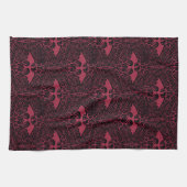 HOUSE OF THE DRAGON | Red Dragon Filigree Pattern Geschirrtuch (Horizontal)