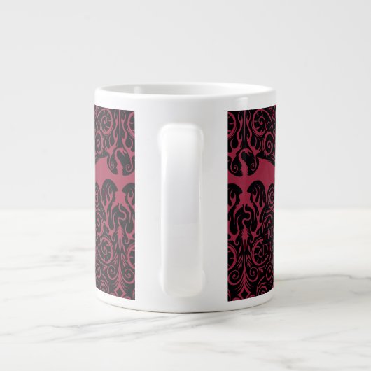 HOUSE OF THE DRAGON Red Dragon Filigree Pattern Jumbo-Tasse (Rückseite)