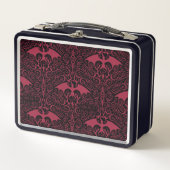 HOUSE OF THE DRAGON Red Dragon Filigree Pattern Metall Brotdose (Vorderseite)