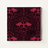 HOUSE OF THE DRAGON Red Dragon Filigree Pattern Notizblock (Rückseite)