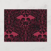 HOUSE OF THE DRAGON Red Dragon Filigree Pattern Postkarte (Vorderseite)