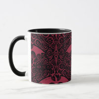 HOUSE OF THE DRAGON Red Dragon Filigree Pattern