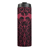 HOUSE OF THE DRAGON Red Dragon Filigree Pattern Thermosbecher (Vorderseite)