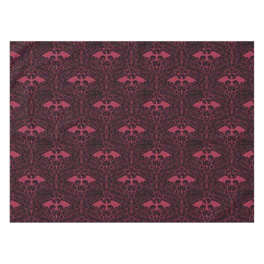 HOUSE OF THE DRAGON Red Dragon Filigree Pattern Tischdecke (Vorderseite (Horizontal))