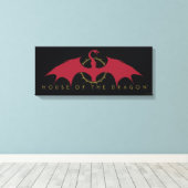 HOUSE OF THE DRAGON Red Dragon Graphic Leinwanddruck (Insitu (Holzboden))