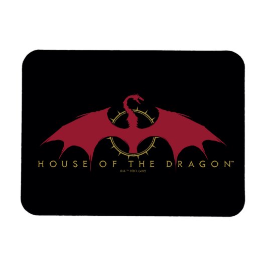 HOUSE OF THE DRAGON Red Dragon Graphic Magnet (Horizontal)