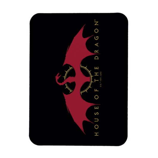 HOUSE OF THE DRAGON Red Dragon Graphic Magnet (Vertikal)