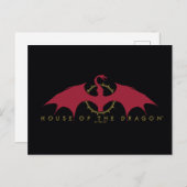 HOUSE OF THE DRAGON Red Dragon Graphic Postkarte (Vorne/Hinten)