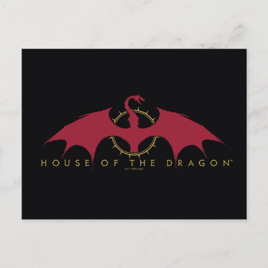 HOUSE OF THE DRAGON Red Dragon Graphic Postkarte (Vorderseite)