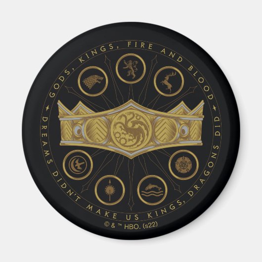 HOUSE OF THE DRAGON Seven Kingdoms Crown Graphic Magnet (Vorne)