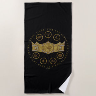 HOUSE OF THE DRAGON Seven Kingdoms Crown Graphic Strandtuch