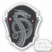 HOUSE OF THE DRAGON | Silver Dragon Crest Aufkleber (Vorderseite)