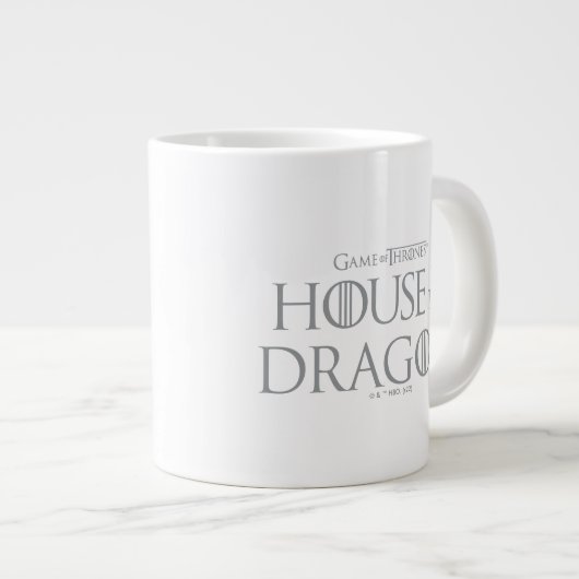 HOUSE OF THE DRAGON Silver Dragon Crest Jumbo-Tasse (Vorderseite Rechts)