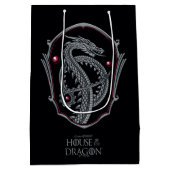 HOUSE OF THE DRAGON | Silver Dragon Crest Mittlere Geschenktüte (Rückseite)