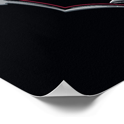 HOUSE OF THE DRAGON Silver Dragon Crest Poster (Ecke)