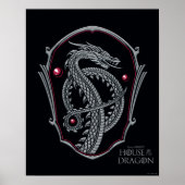 HOUSE OF THE DRAGON Silver Dragon Crest Poster (Vorne)