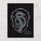 HOUSE OF THE DRAGON | Silver Dragon Crest Postkarte (Vorderseite)