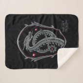 HOUSE OF THE DRAGON Silver Dragon Crest Sherpadecke (Vorderseite (Horizontal))