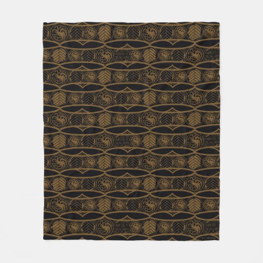 HOUSE OF THE DRAGON Targaryen Stripe Pattern Fleecedecke (Vorderseite)