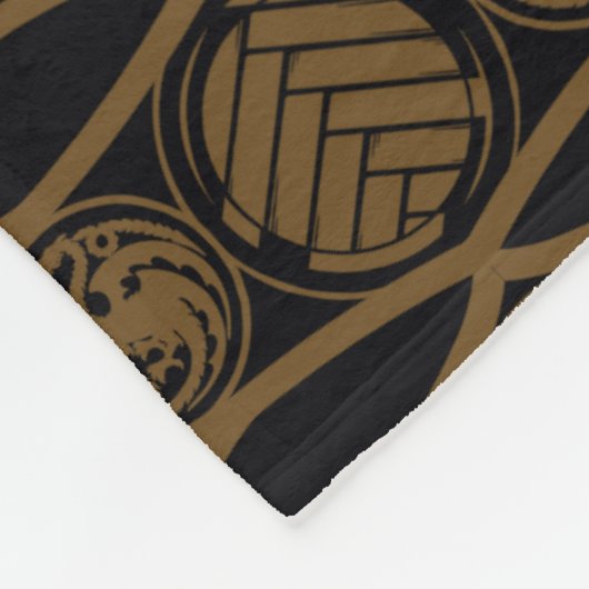 HOUSE OF THE DRAGON Targaryen Stripe Pattern Fleecedecke (Ecke)