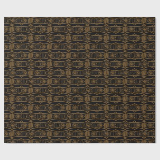 HOUSE OF THE DRAGON Targaryen Stripe Pattern Geschenkpapier (Flach)