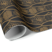 HOUSE OF THE DRAGON Targaryen Stripe Pattern Geschenkpapier (Rolleneckpunkt)