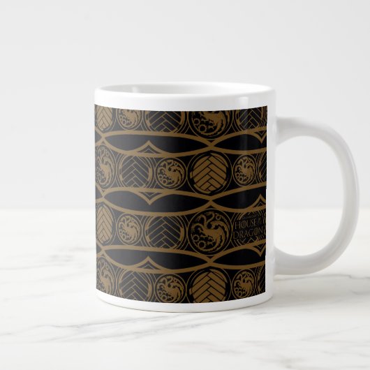 HOUSE OF THE DRAGON Targaryen Stripe Pattern Jumbo-Tasse (Rechts)