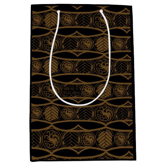 HOUSE OF THE DRAGON Targaryen Stripe Pattern Mittlere Geschenktüte (Vorderseite)