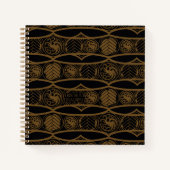 HOUSE OF THE DRAGON Targaryen Stripe Pattern Notizblock (Vorderseite)