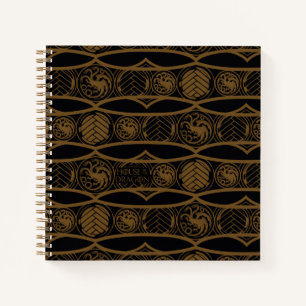 HOUSE OF THE DRAGON Targaryen Stripe Pattern Notizblock
