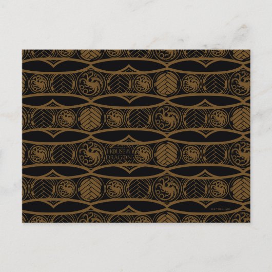HOUSE OF THE DRAGON Targaryen Stripe Pattern Postkarte (Vorderseite)