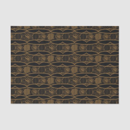 HOUSE OF THE DRAGON Targaryen Stripe Pattern Seidenpapier (Vorderseite)