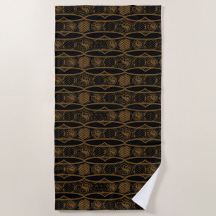 HOUSE OF THE DRAGON Targaryen Stripe Pattern Strandtuch