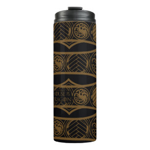 HOUSE OF THE DRAGON Targaryen Stripe Pattern Thermosbecher