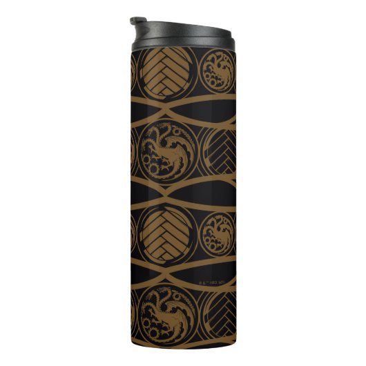 HOUSE OF THE DRAGON Targaryen Stripe Pattern Thermosbecher (Nach rechts gedreht)
