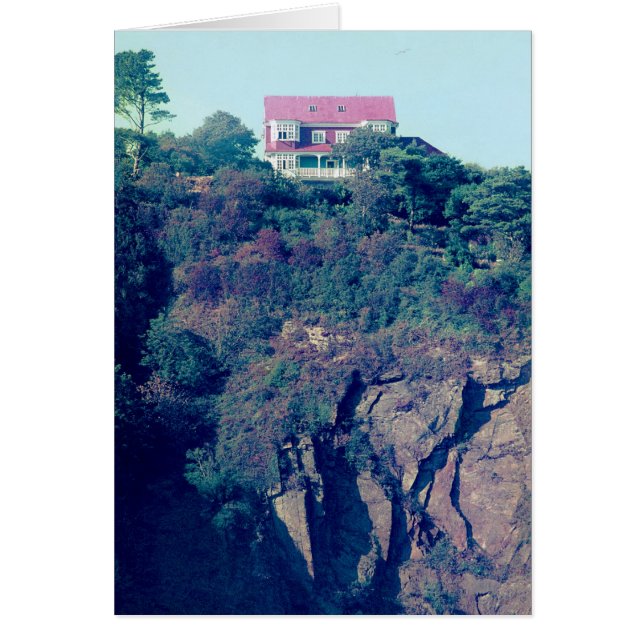 House on a Cliff, Tenby, Wales, UK (Late 70er) (Vorne)