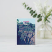 House on a Cliff - Tenby, Wales, UK Visitenkarte (Stehend Vorderseite)