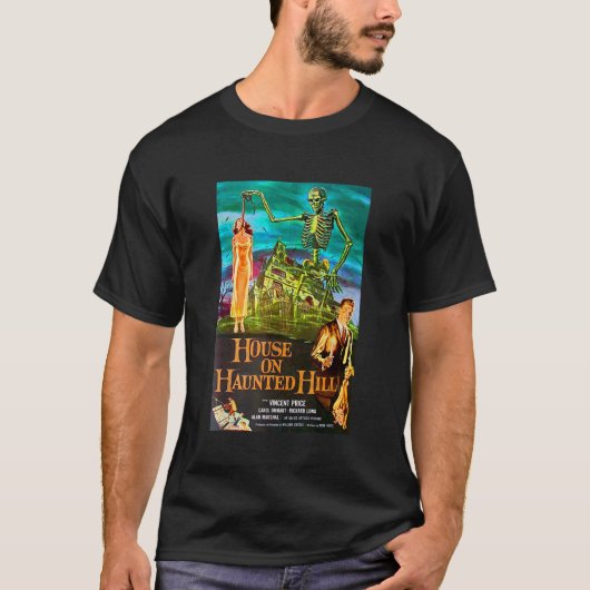 House On Spuk Hill Horror Film Tee Shirt (Vorderseite)