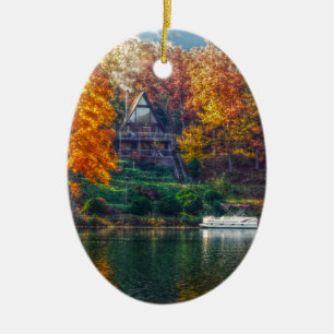 House on the Lake Keramikornament