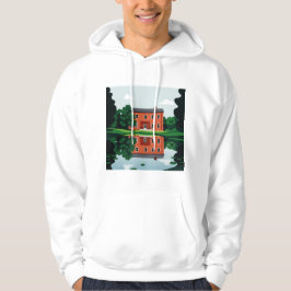 House on the shore of a small lake hoodie