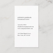 House Painter & Decorator Black and White  Visitenkarte (Rückseite)