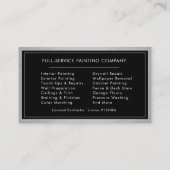 House Painter Metal Painting Service Visitenkarte (Rückseite)