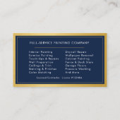 House Painter Metallic Painting Service Visitenkarte (Rückseite)