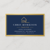 House Painter Metallic Painting Service Visitenkarte (Vorderseite)